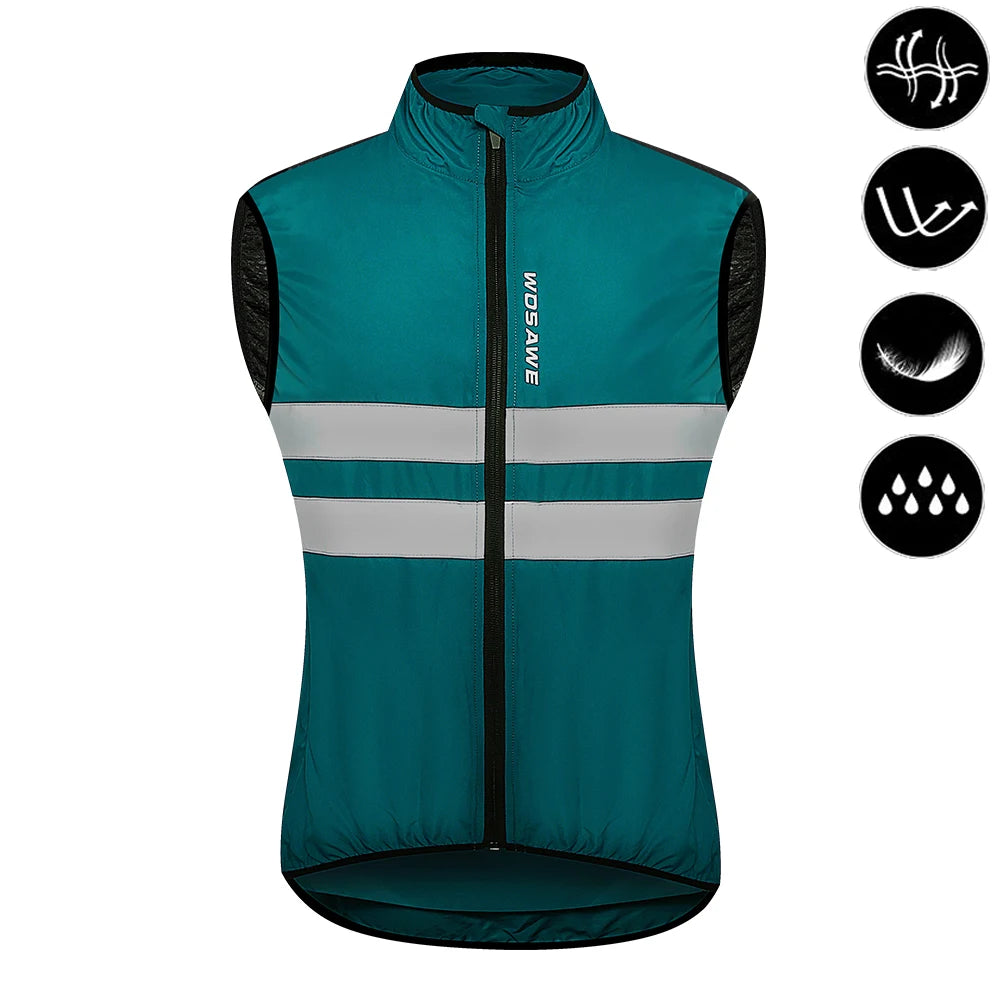 WOSAWE Men’s Packable Reflective Windproof Cycling Jacket